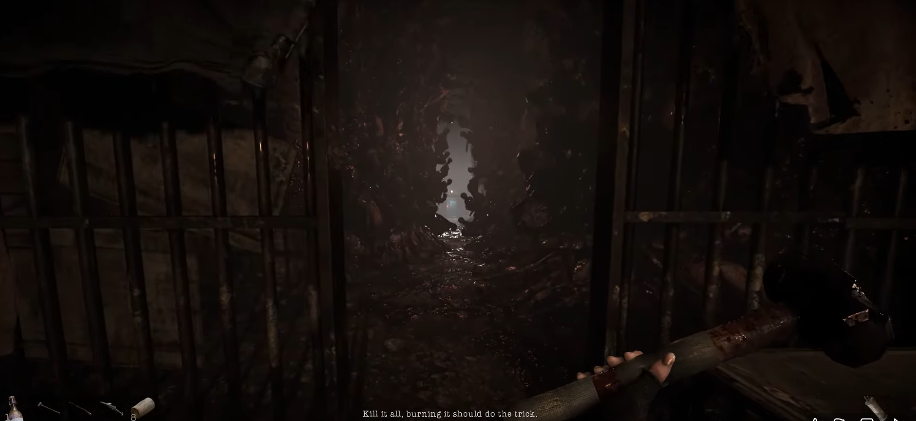 Final chapter chaos in Total Chaos showing multiple Forgotten Ones blocking the path - players must find ways around them without killing to achieve the good ending